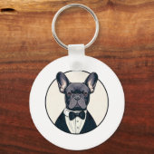 Porte-clés Frenchie The Gentlemen (Recto)