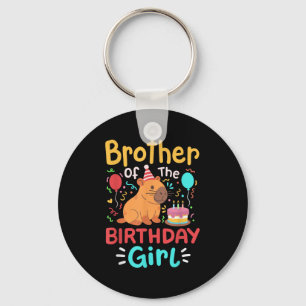 Porte-clés Frère De L'Anniversaire Fille Capybara Famille Ann