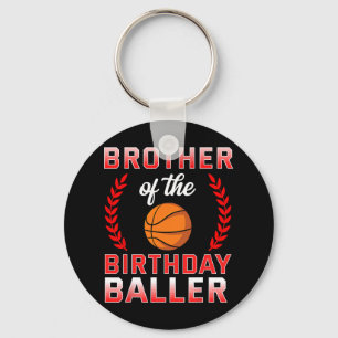 Porte-clés Frère De L'Anniversaire Garçon Bysketbyll Annivers