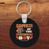 Porte-clés Frère De L'Anniversaire Garçon Bysketbyll Joueur B (Recto)