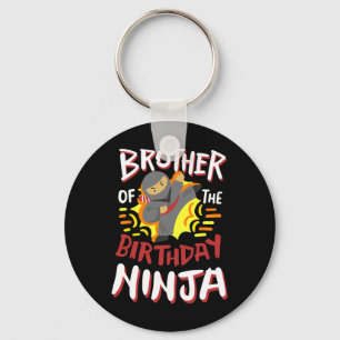 Porte-clés Frère De L'Anniversaire Ninja Karate Enfants Anniv