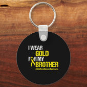 Porte-clés Frère de sensibilisation au cancer de l'enfance Ru (Recto)