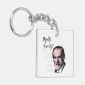 Porte-clés Freud rose Sigmund Freud (Devant gauche)