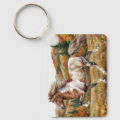 Porte-clés Freya Icelandic Horse in Autumn Forest (Recto)