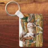 Porte-clés Freya Icelandic Horse in Autumn Forest (Recto)