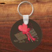Porte-clés Friandises au Chocolat Décadent (Recto)