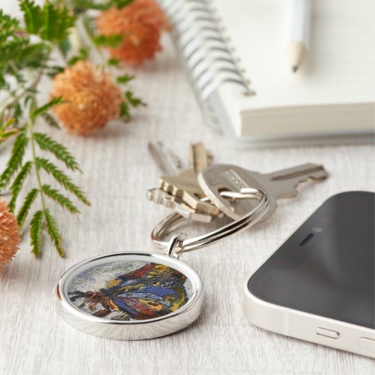 Porte-clés Frida Kahlo Butterfly Monet Inspiré (Côté)