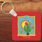 Porte-clés Frida Kahlo Cactus Graphic (Recto)