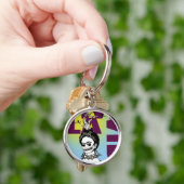 Porte-clés Frida Kahlo Pop Art Portrait (main)