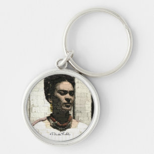 Porte-clés Frida Kahlo Portrait textile