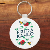 Porte-clés Frida Kahlo | Typographie florale (Recto)
