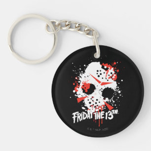 Porte-clés Friday the 13th   Paint Splatter Hockey Mask