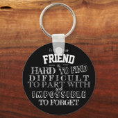 Porte-clés Friend Merci Appréciation Cadeau bff (Recto)