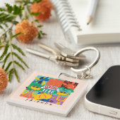 Porte-clés FRIENDS™ | Central Perk Graphique Vibrant (Devant Droit)