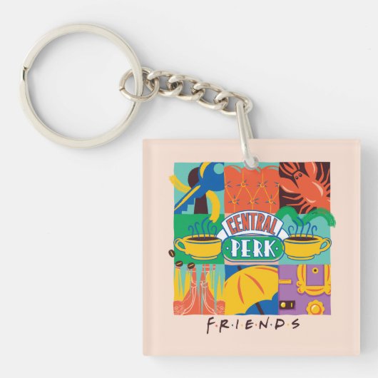 Porte-clés FRIENDS™ | Central Perk Graphique Vibrant (Devant)