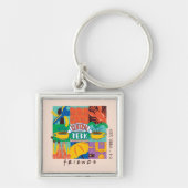 Porte-clés FRIENDS™ | Central Perk Graphique Vibrant (Devant)