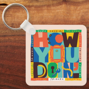 Porte-clés FRIENDS™   Comment vas-tu - Graphisme vibrant