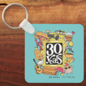 Porte-clés FRIENDS™ | Graphisme 30 ans (Recto)