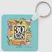 Porte-clés FRIENDS™ | Graphisme 30 ans (Dos)