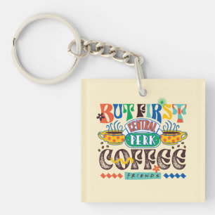 Porte-clés FRIENDS™ Mais d'abord Café Graphisme Vif