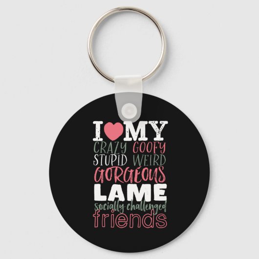 Porte-clés Friendship Quote Best Friends BFF (Recto)