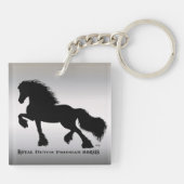 Porte-clés Friesian Horse / Fries Paard (Dos)