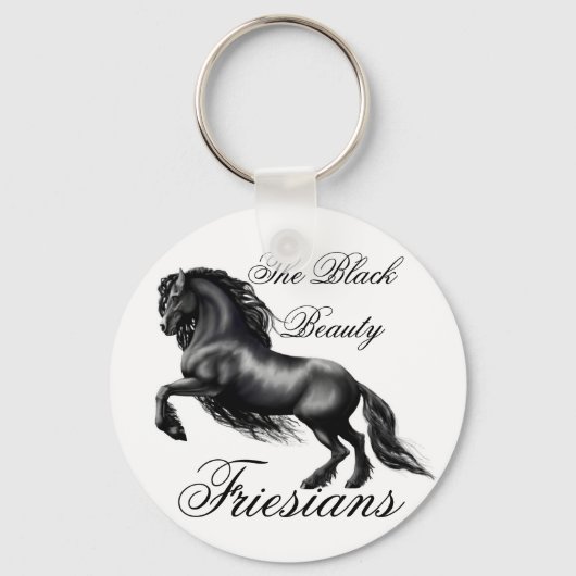Porte-clés Friesians, lettre noire (Recto)