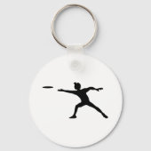 Porte-clés Frisbee Silhouette (Recto)