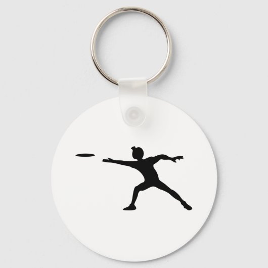 Porte-clés Frisbee Silhouette (Recto)