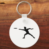 Porte-clés Frisbee Silhouette (Recto)