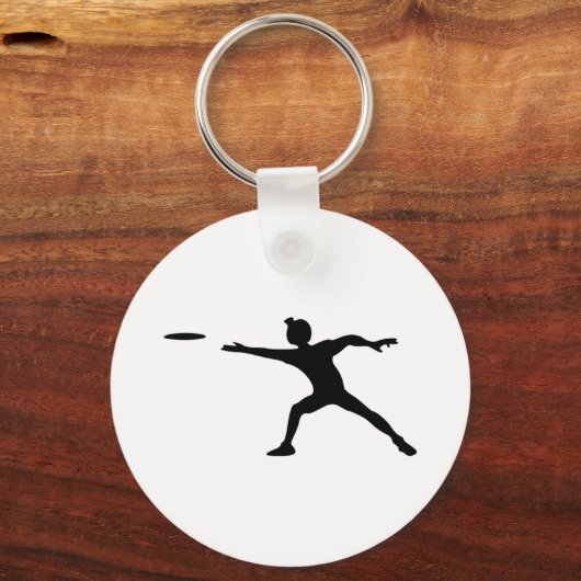 Porte-clés Frisbee Silhouette (Recto)