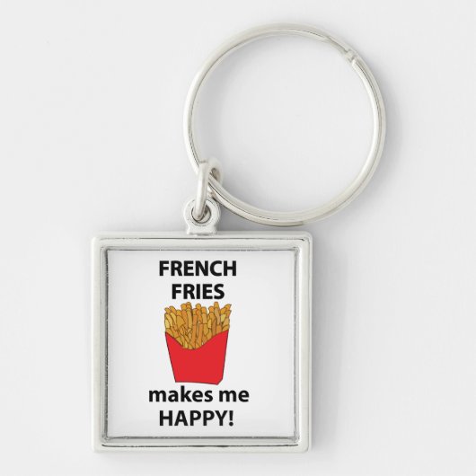 Porte-clés Frites Me Rends Heureux Frites (Devant)