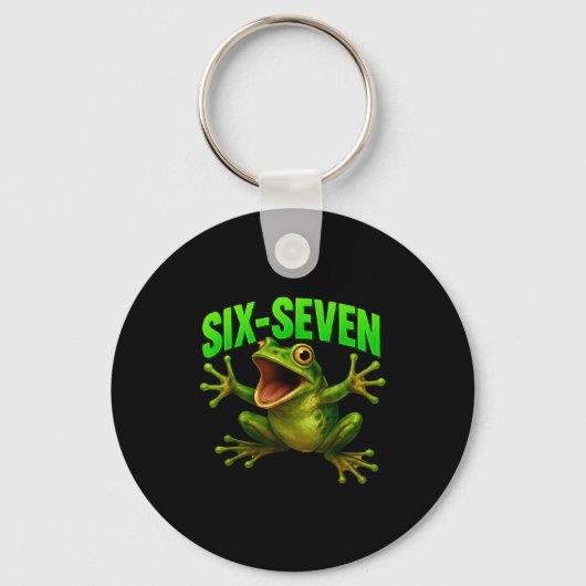 Porte-clés Frog 67 Meme Six Seven Funny Gen Alpha (Recto)
