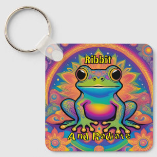 Porte-clés Frog de Ribbit et de Radiate - Boho Psychedelic Su