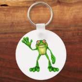 Porte-clés Froggie la chouette grenouille à caricatures (Recto)