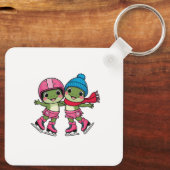 Porte-clés Frogs Patinage sur glace (Verso)