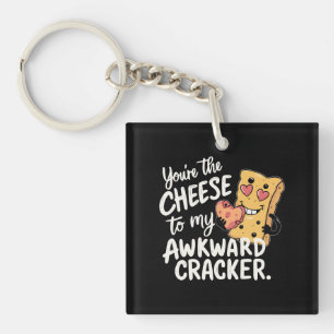 Porte-clés Fromage à Mon Awkward Drôle et mignonne Valentin