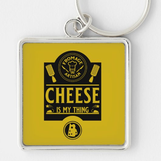 Porte-clés Fromage Artiste (Devant)