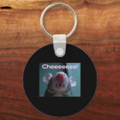 Porte-clés Fromage ! Autocollant Rat de compagnie  (Recto)
