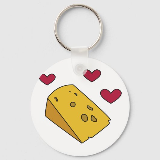 Porte-clés Fromage et baisers Cockney Rhyg Cadeau (Recto)