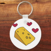 Porte-clés Fromage et baisers Cockney Rhyg Cadeau (Recto)
