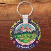 Porte-clés Fromage Gruyere Langnau Emmental Suisse (Recto)