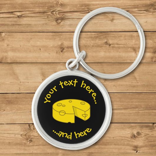 Porte-clés Fromage jaune