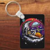 Porte-clés Fromage Space Moon (Recto)