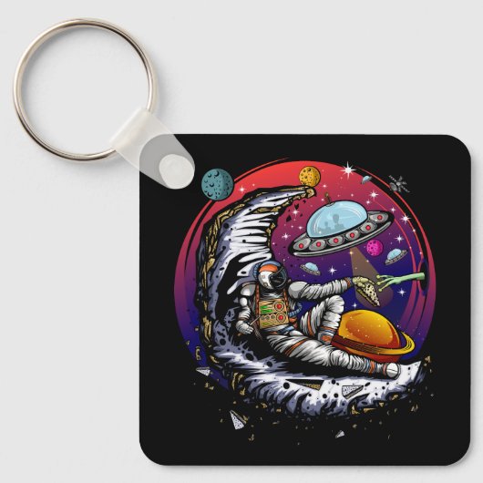 Porte-clés Fromage Space Moon (Recto)