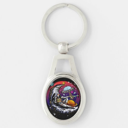 Porte-clés Fromage Space Moon (Devant)