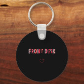 Porte-clés Front Receptionist Desk Valentines Day Hostal Nurs (Recto)