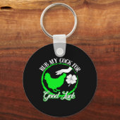 Porte-clés Frotte Mon Poulet Pour La Chance St Patrick (Recto)