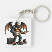 Porte-clés Frotter des écharpes de pied sur la guitare (Dos)