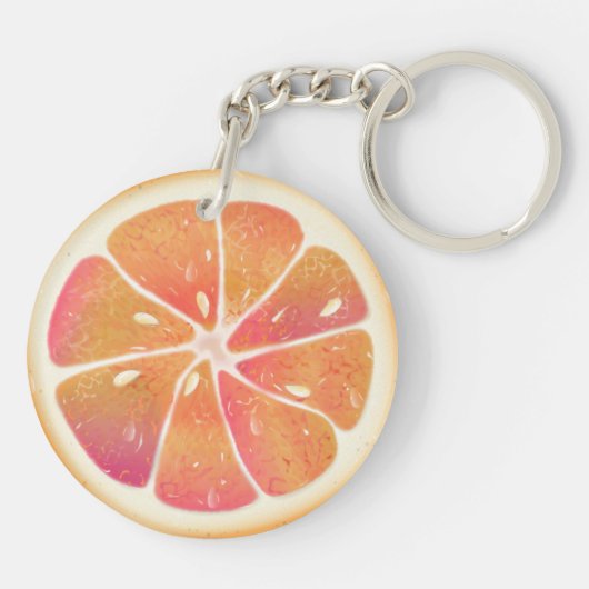Porte-clés Fruit aux agrumes de pamplemousse (Dos)